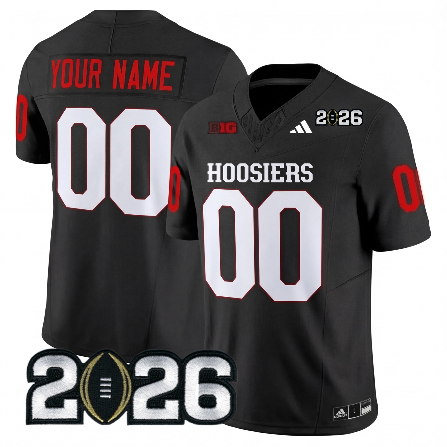 Indiana College Football Stitched Jersey - 2026 CFP Patch
