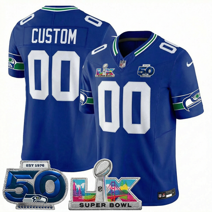 Men's SEA Football Limited Jersey - 50th Anniversary + Super Bowl LX Patch