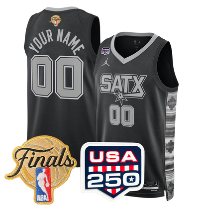 Men's San Antonio Spurs 2026 All Stitched Jersey - Finals +250th Patch