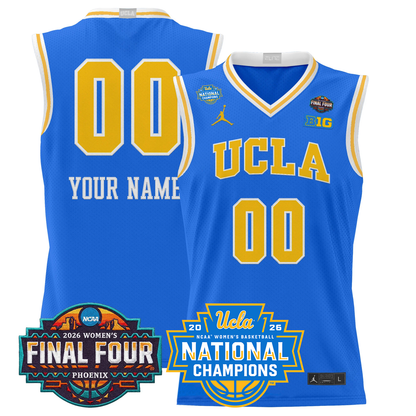 UCLA Bruins 2026 Women's Basketball All Stitched Jersey - National Champions Patch