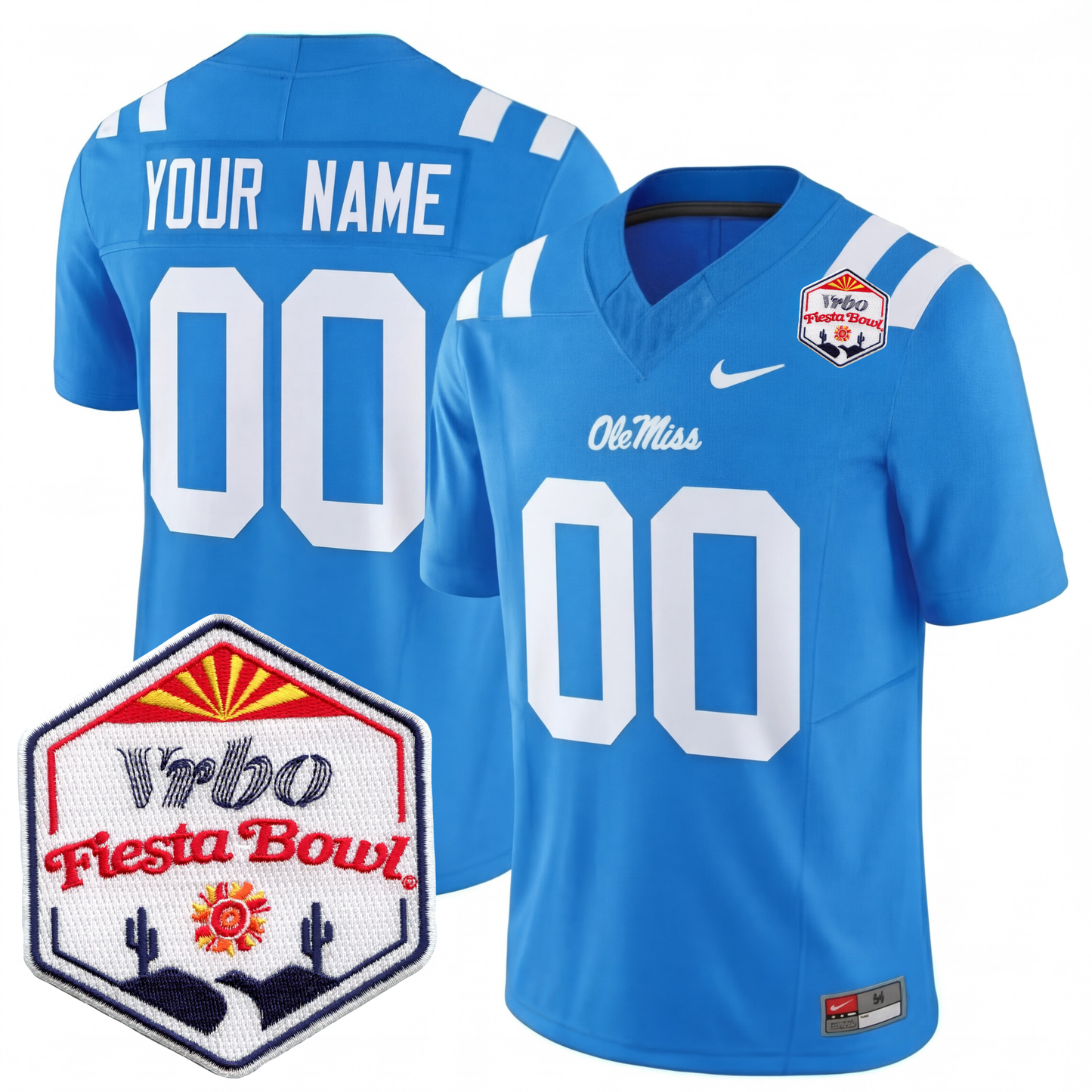 Mississippi College Football Stitche Jersey 2026 - Fiesta Bowl Patch