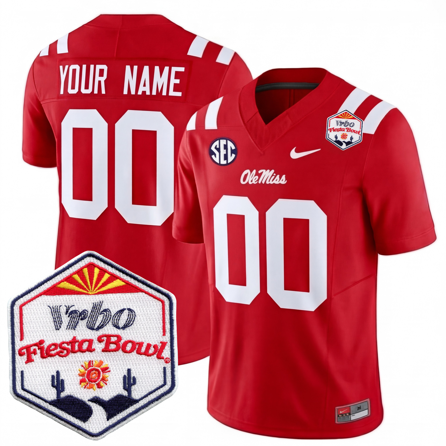 Mississippi College Football Stitche Jersey 2026 - Fiesta Bowl Patch