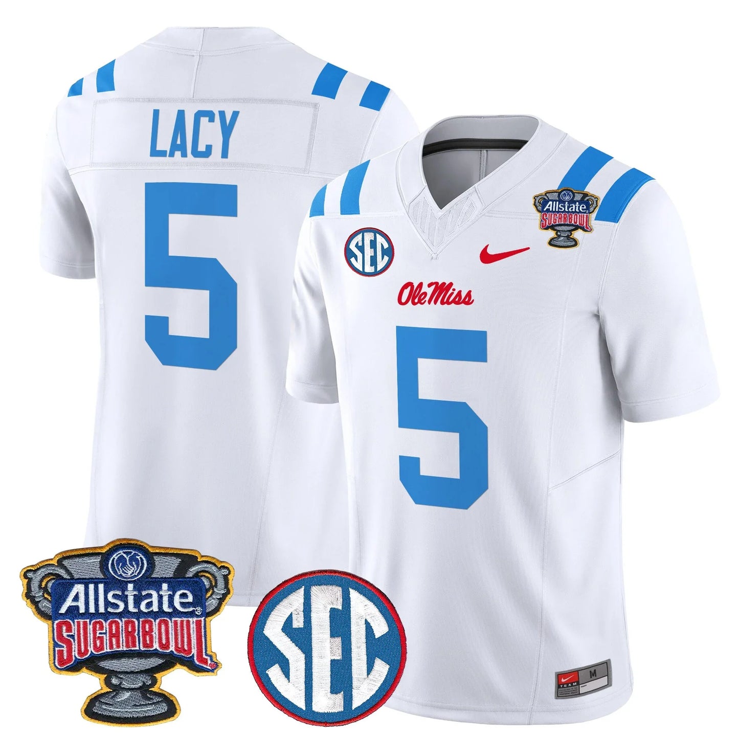 Mississippi College Football Stitche Jersey 2026 - Sugar Bowl Patch