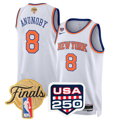 Men's New York Knicks 2026 All Stitched Jersey - Finals Patch