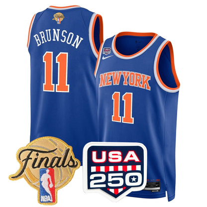 Men's New York Knicks 2026 All Stitched Jersey - Finals Patch