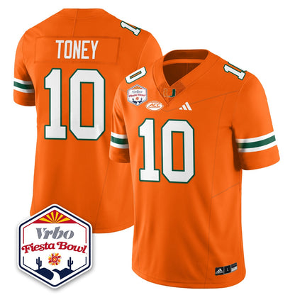 Miami College Football Stitched Jersey 2026 - Fiesta Bowl Patch