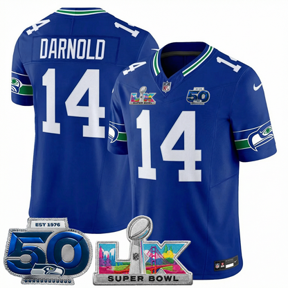 Men's SEA Football Limited Jersey - 50th Anniversary + Super Bowl LX Patch