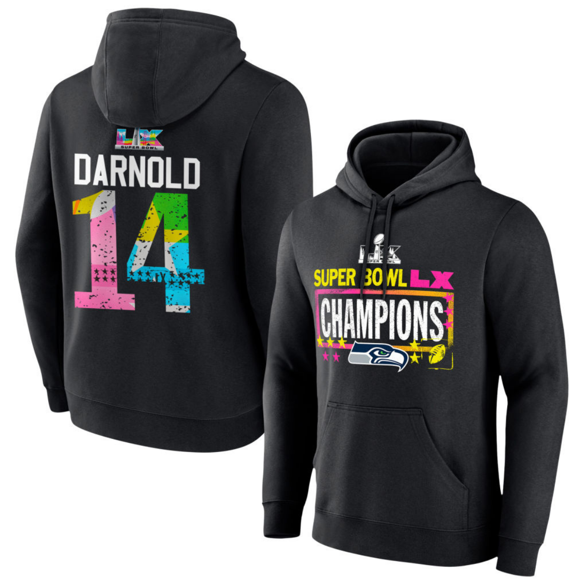 SEA Super Bowl LX Champions Custom Hoodie