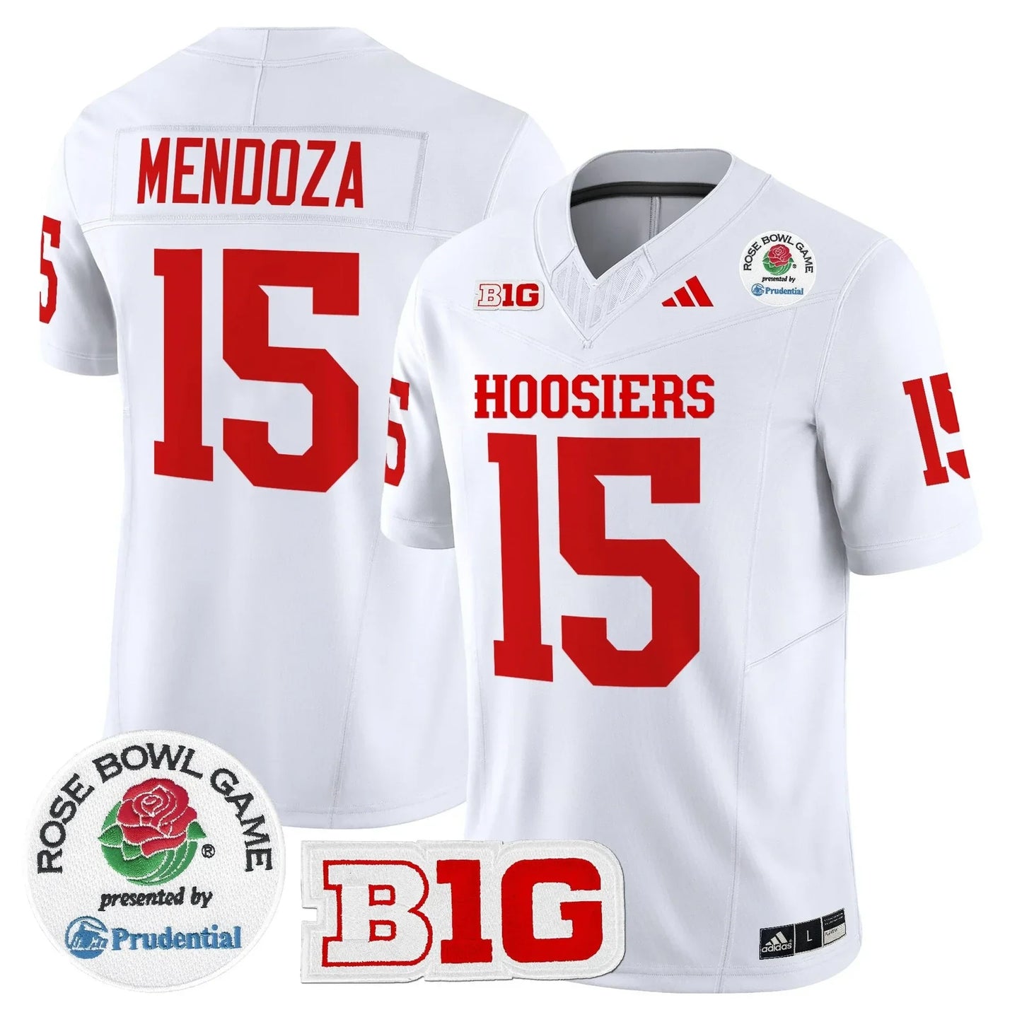 Indiana College Football Stitched Jersey 2026 - Rose Bowl Patch