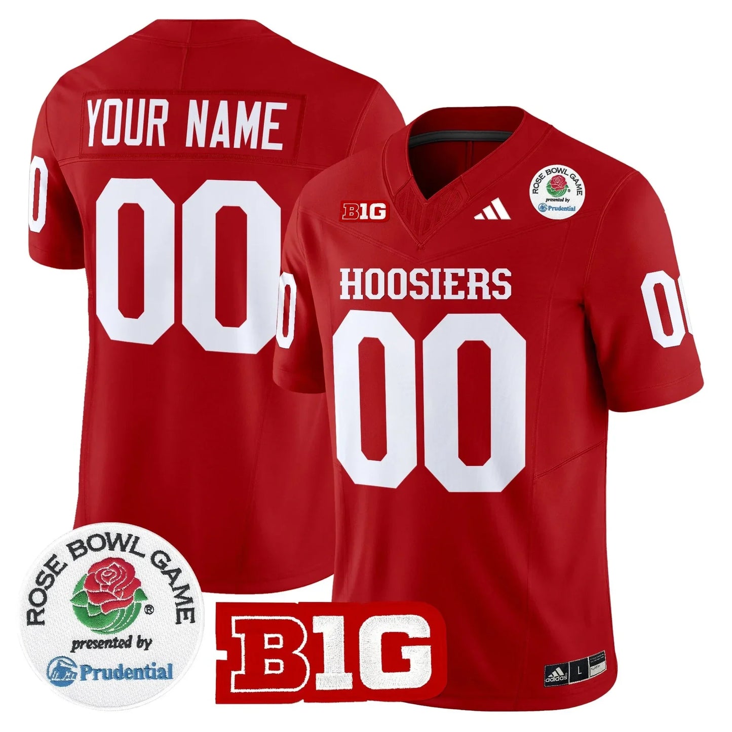 Indiana College Football Stitched Jersey 2026 - Rose Bowl Patch