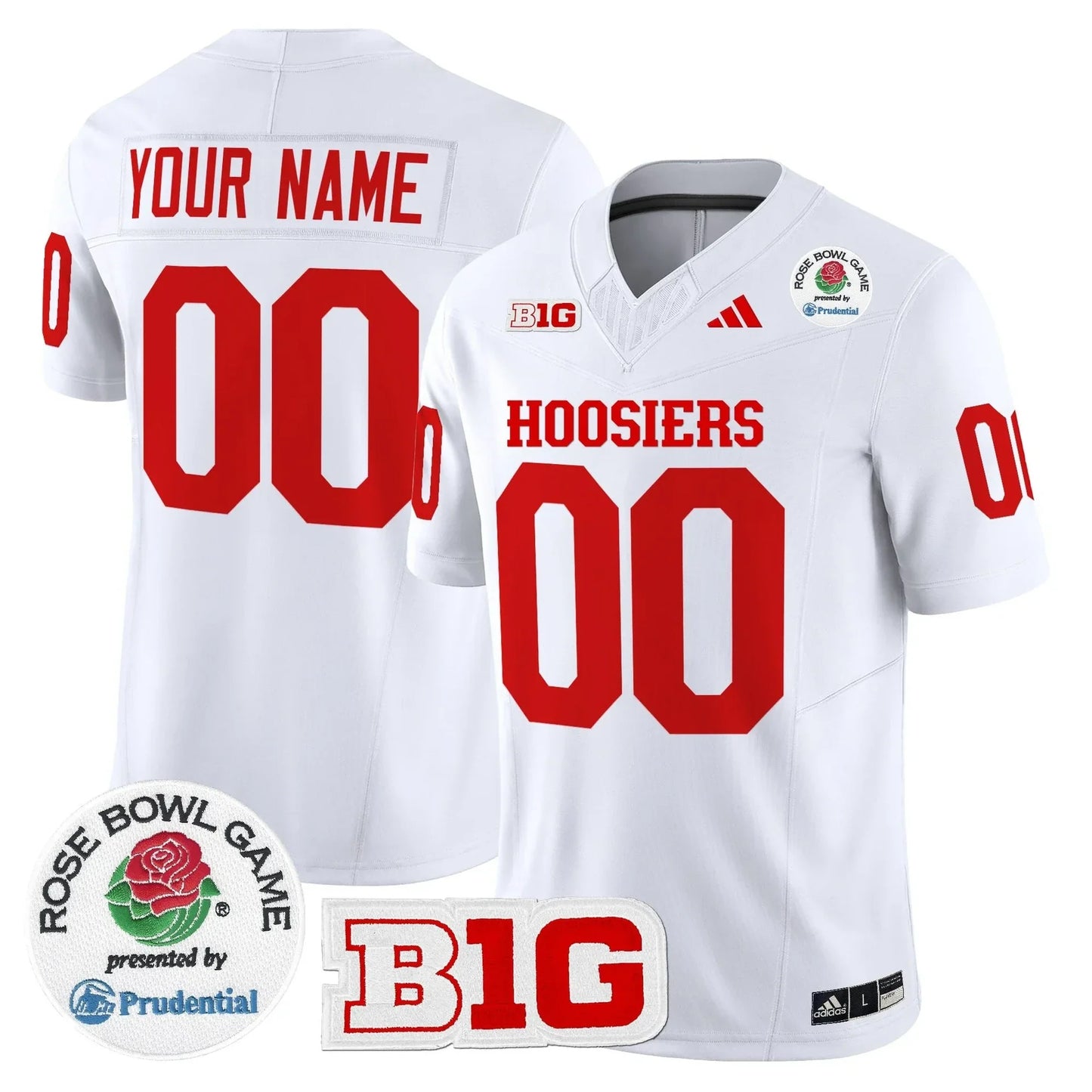 Indiana College Football Stitched Jersey 2026 - Rose Bowl Patch