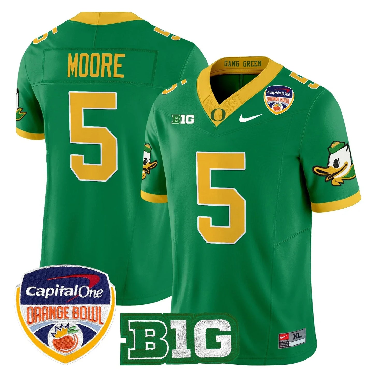 Oregon College Football Stitched Jersey 2026 - Orange Bowl Patch