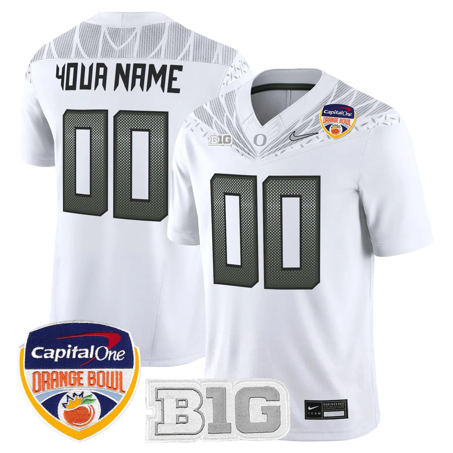 Oregon College Football Stitched Jersey 2026 - Orange Bowl Patch