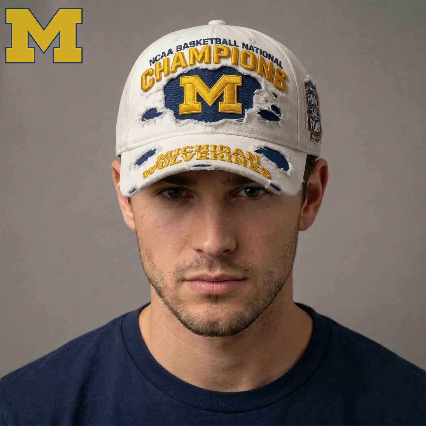 Michigan Wolverines Basketball 2026 National Champions Printed Cap