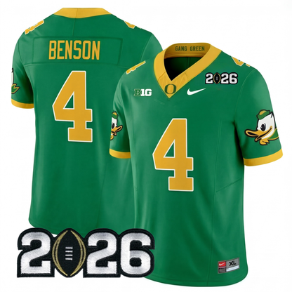 Oregon College Football Stitched Jersey - 2026 CFP Patch