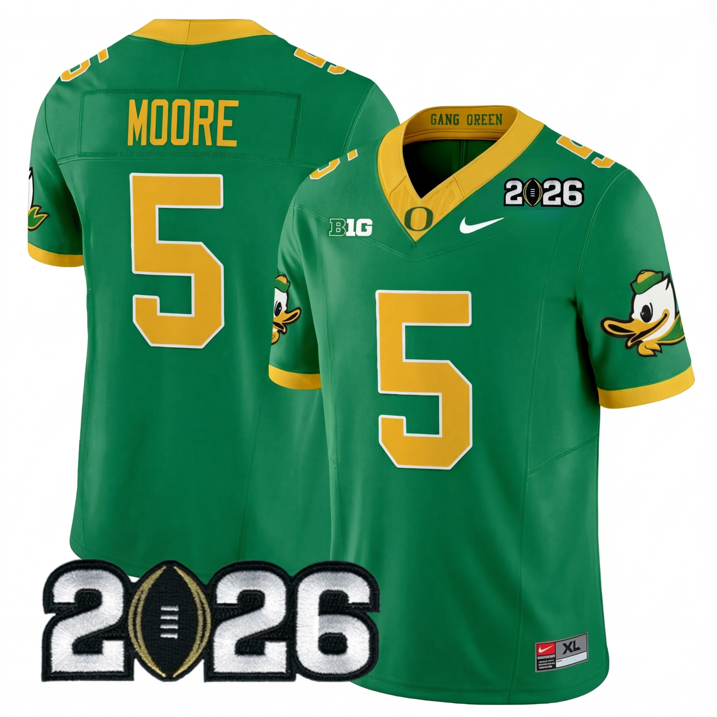 Oregon College Football Stitched Jersey - 2026 CFP Patch