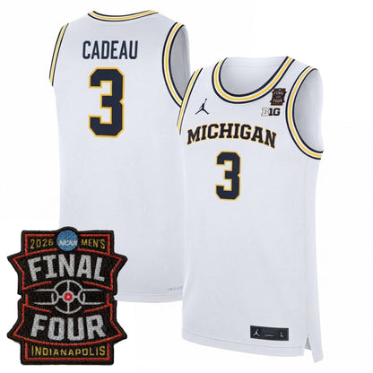 Michigan Wolverines Men's Basketball 25/26 All Stitched Jersey - Final Four Patch