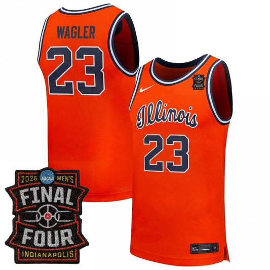 Illinois Fighting Illini Men's Basketball 25/26 All Stitched Jersey - Final Four Patch