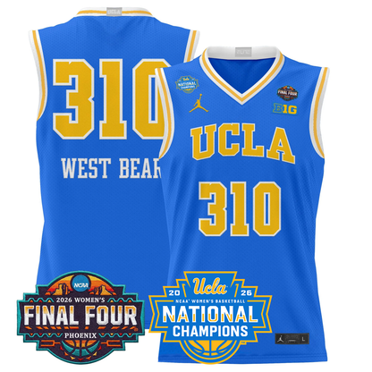 UCLA Bruins 2026 Women's Basketball All Stitched Jersey - National Champions Patch