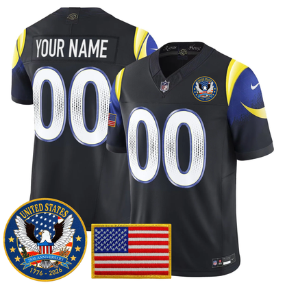Men's LA Rams 2026 Jersey - United States 250th Anniversary Patch