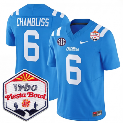 Mississippi College Football Stitche Jersey 2026 - Fiesta Bowl Patch