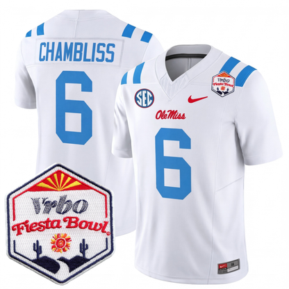 Mississippi College Football Stitche Jersey 2026 - Fiesta Bowl Patch