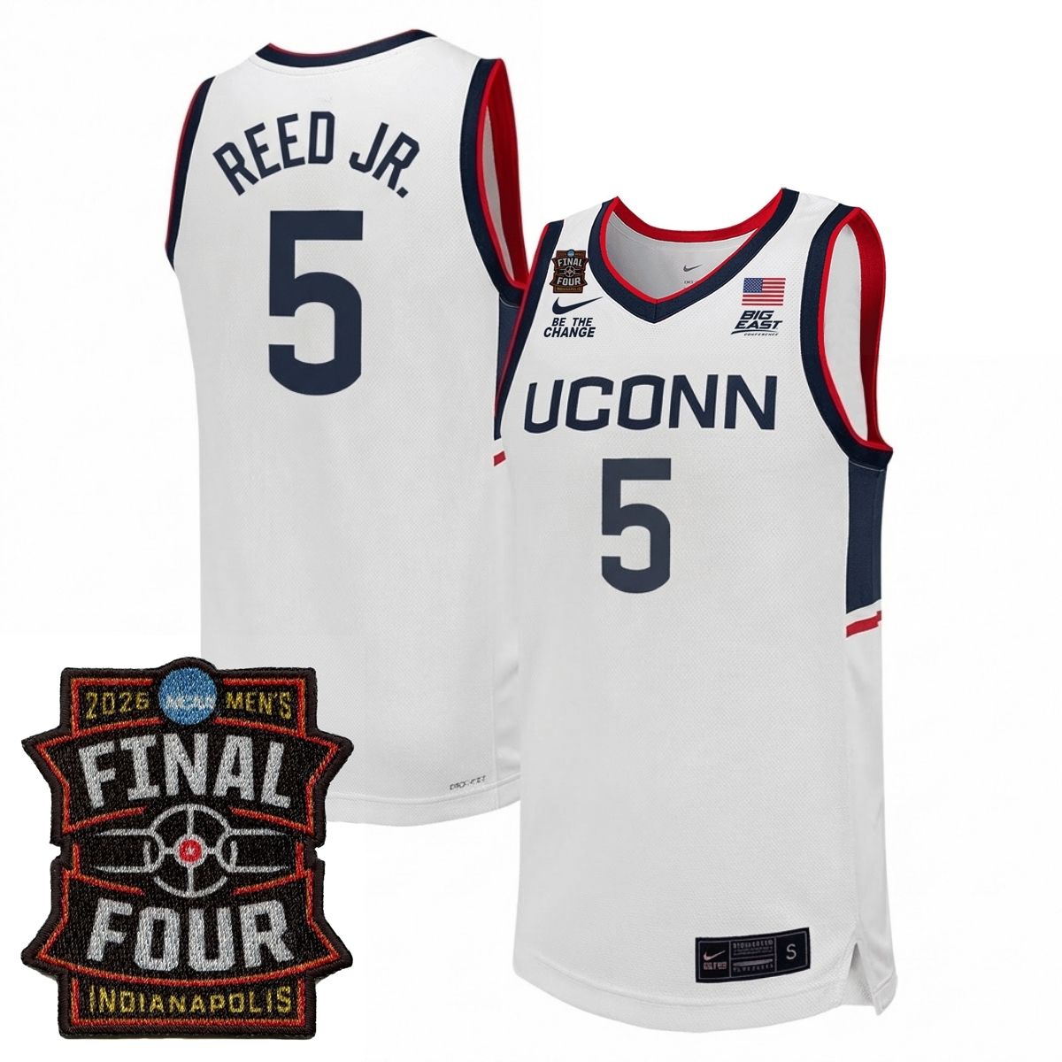 UConn Huskies Men's Basketball 25/26 All Stitched Jersey - Final Four Patch