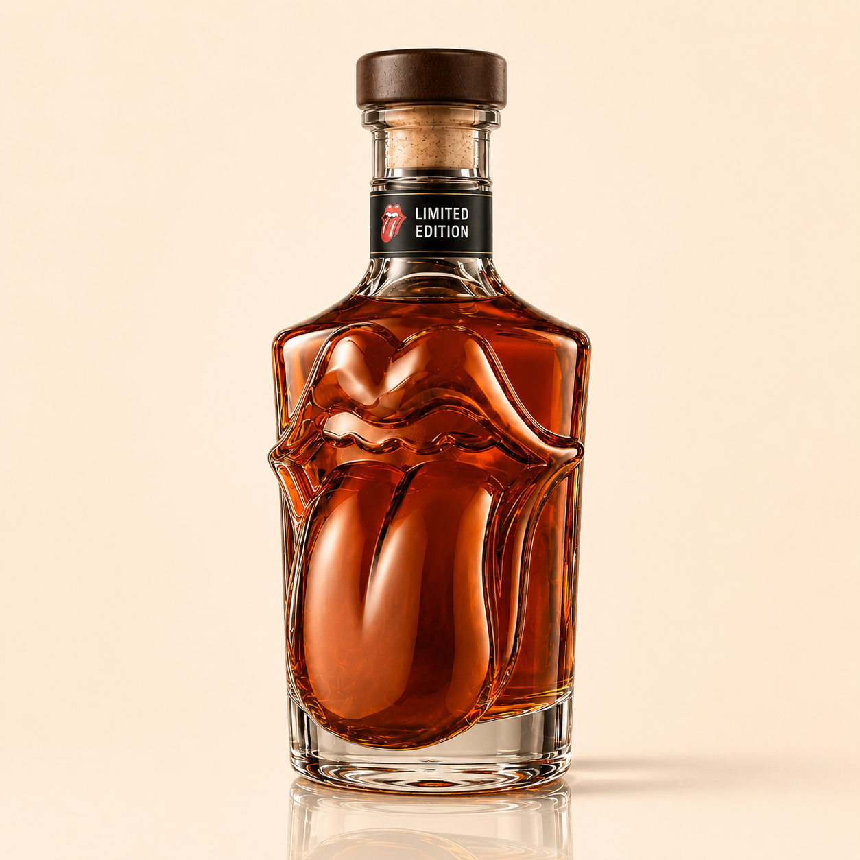The Rolling Stones 64th Anniversary Tongue Collectible Bottle