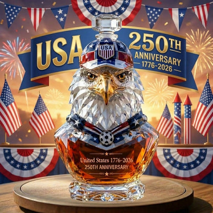 American Eagle 250th Anniversary Soccer Whiskey Bottle
