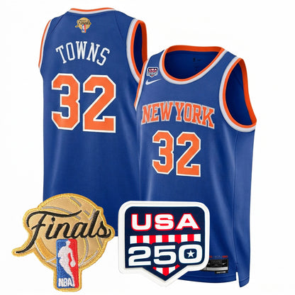 Men's New York Knicks 2026 All Stitched Jersey - Finals Patch
