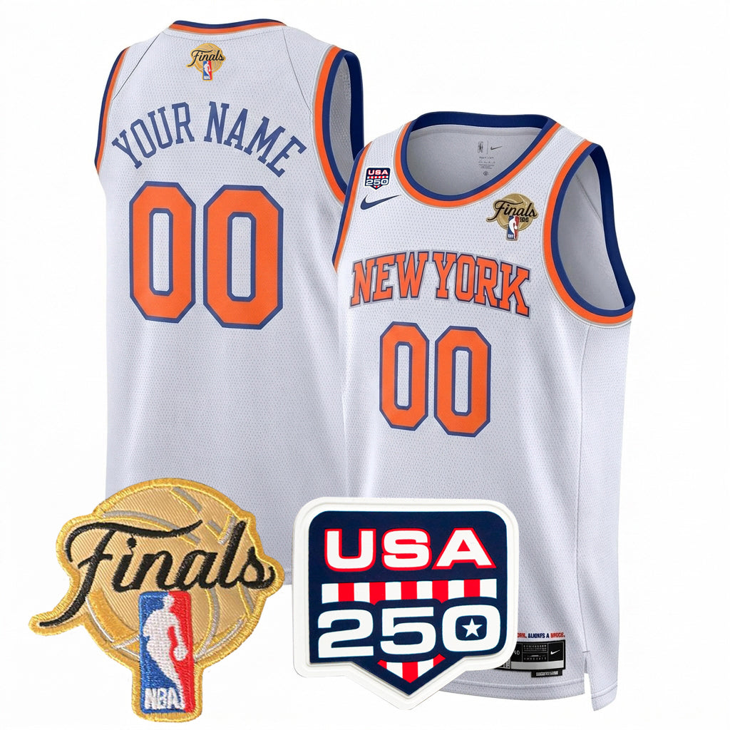 Men's New York Knicks 2026 All Stitched Jersey - Finals Patch