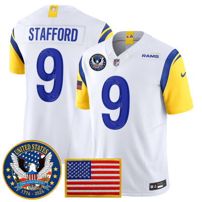 Men's LA Rams 2026 Jersey - United States 250th Anniversary Patch
