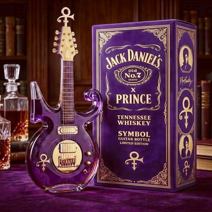 Purple Music Legend Guitar-Shaped Commemorative Bottle - view 4