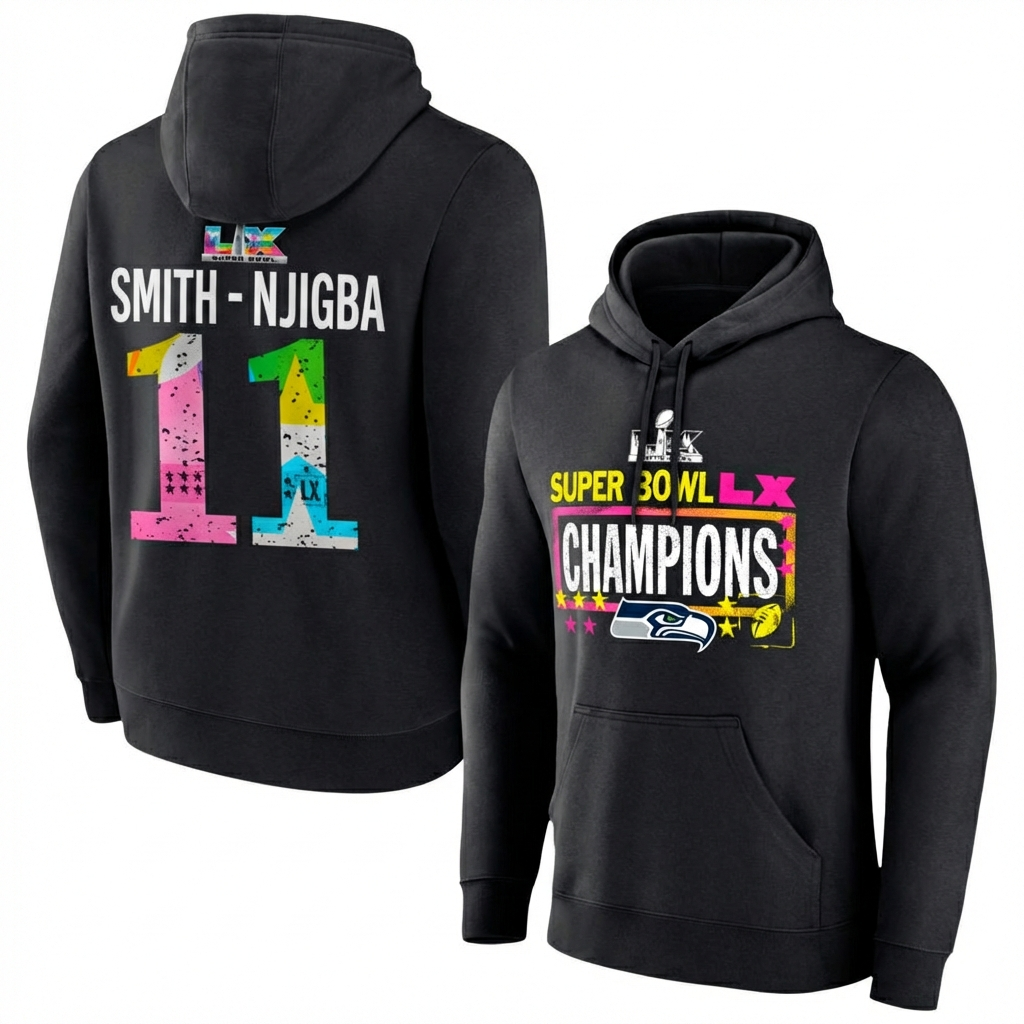 SEA Super Bowl LX Champions Custom Hoodie