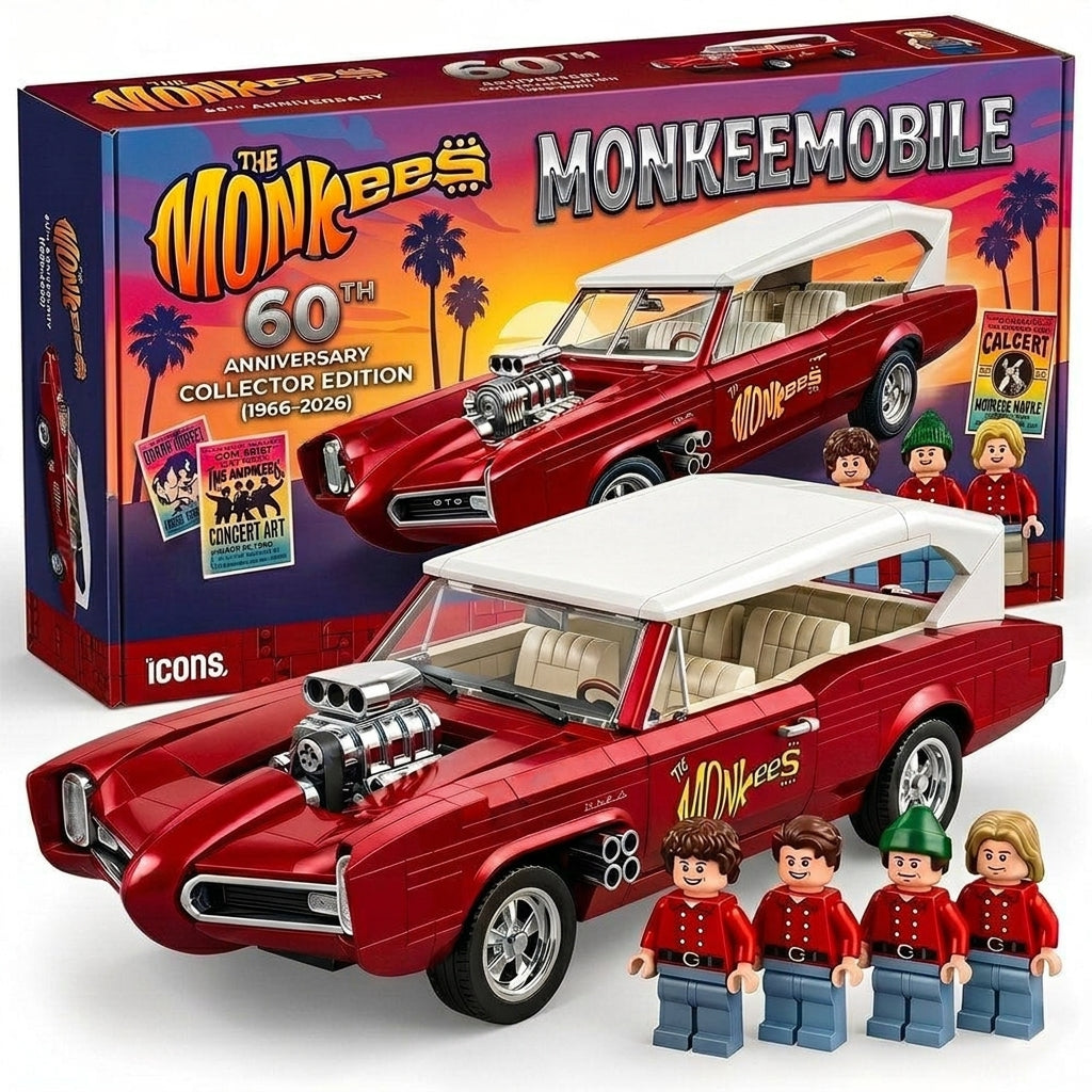 The Monkees Monkeemobile 60th Anniversary Collector Building Set