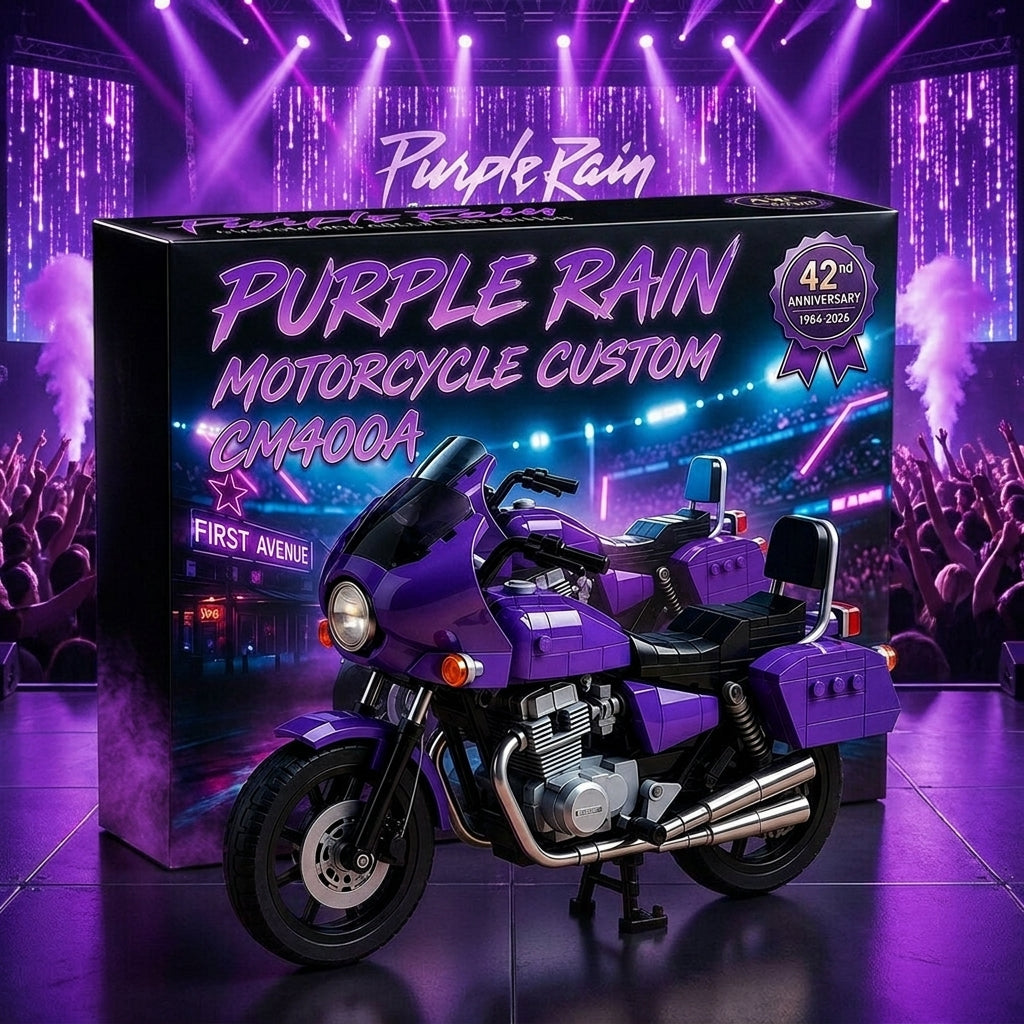 Purple Rain 42nd Anniversary Motorcycle Building Set 🏍️