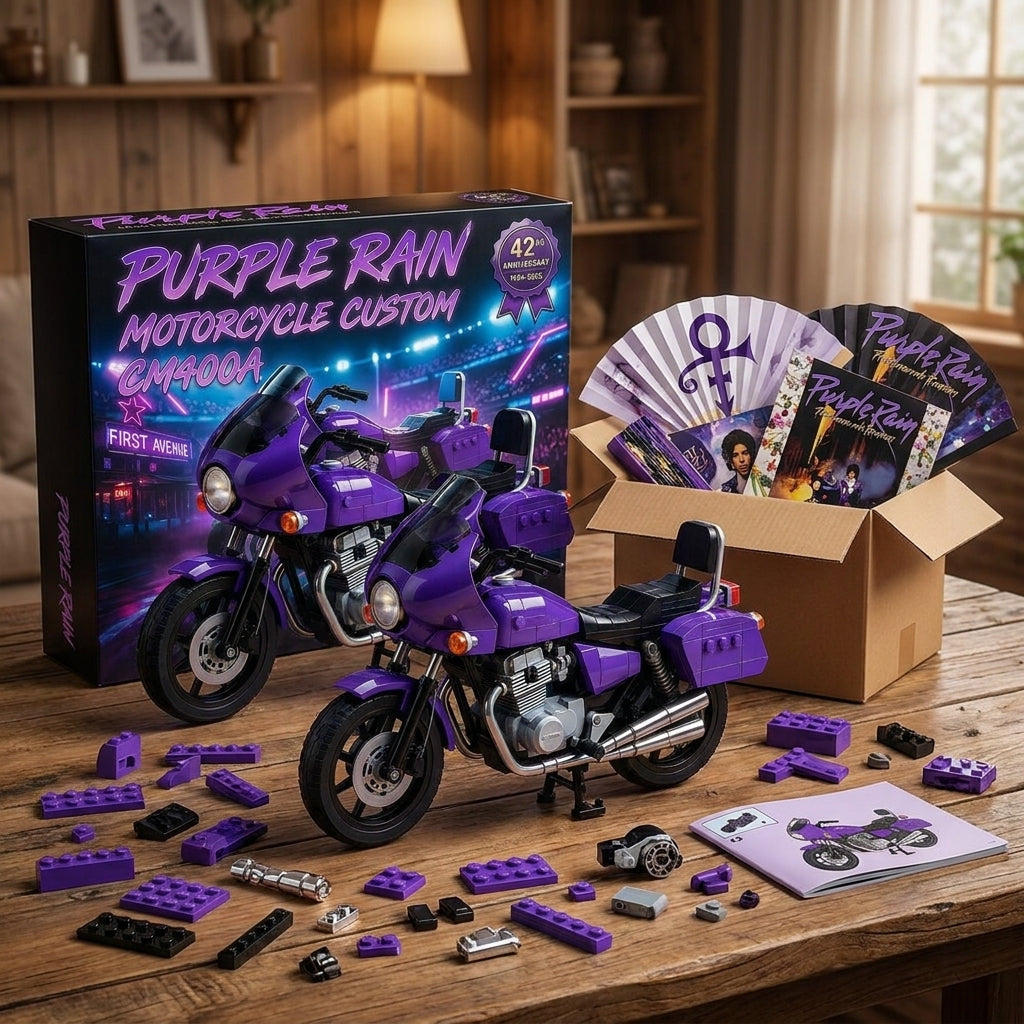 Purple Rain 42nd Anniversary Motorcycle Building Set 🏍️