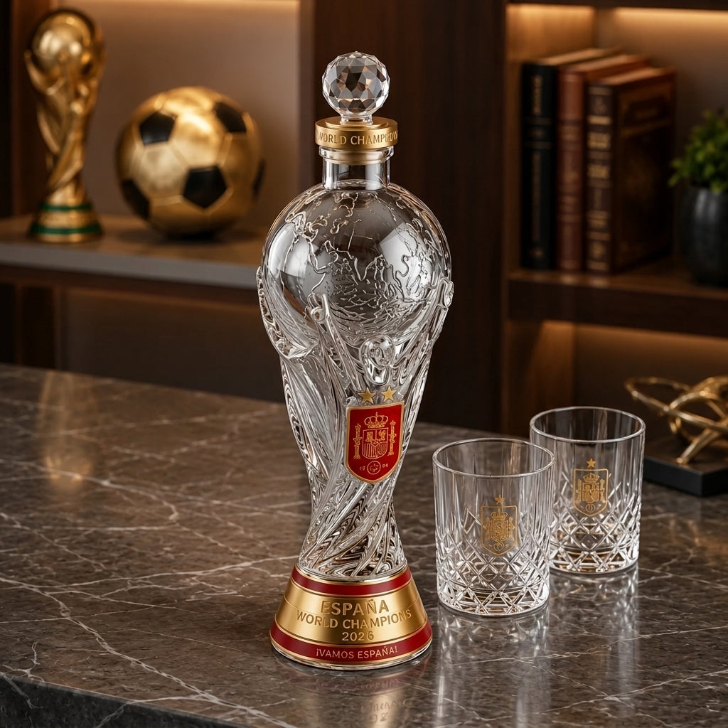 Spain World Cup 2026 Champions Limited Edition Whiskey Bottle