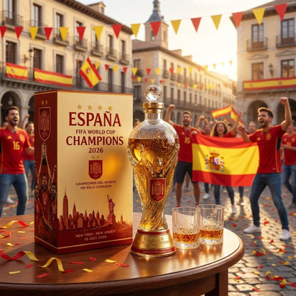 Spain World Cup 2026 Champions Limited Edition Whiskey Bottle